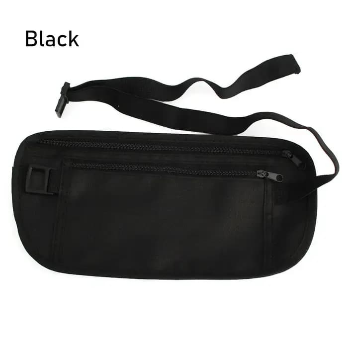 Sac banane discret en tissu, pochette de voyage antivol, ceinture porte-monnaie, portefeuille, sac d