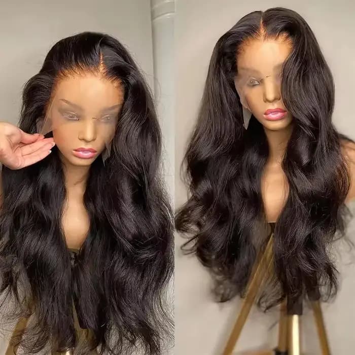 Perruque Lace Frontal Wig 100% naturelle, Body Wave, sans colle, 6x4, 5x5, 9x6, 7x5, 13x4, 13x6, 360