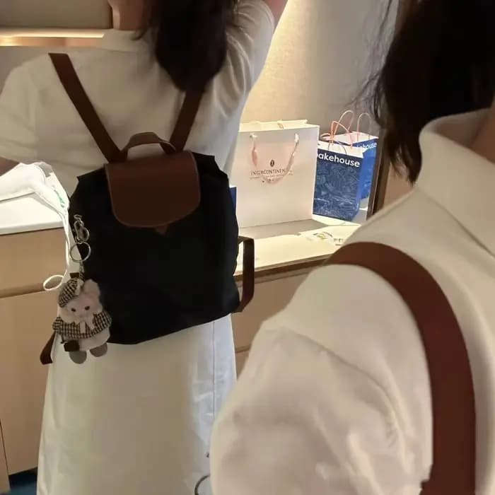 Sac à dos unisexe en nylon imperméable, simple, léger, grande capacité, décontracté, pliable, pour v