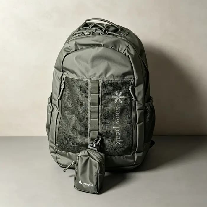 Sac à dos de randonnée Snow Peak 25L pour homme avec mini-sac détachable, idéal pour la randonnée, l